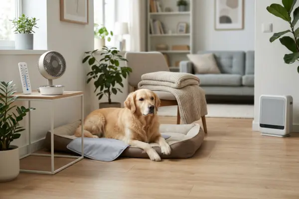 Como adaptar a rotina do cachorro em apartamento durante ondas de calor ou frio intenso