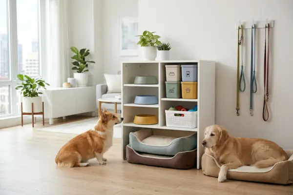 Como ajustar a rotina do cachorro em apartamento quando há mais de um pet na casa