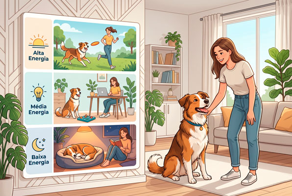 Como montar uma rotina baseada no nível de energia do cachorro